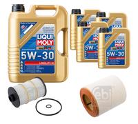 FEBI BILSTEIN Controllo Set 9L Liqui Moly 5W30 LONG LIFE 3 Per Audi A6 Avant