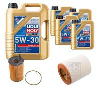 FEBI BILSTEIN Controllo Set 9L Liqui Moly 5W30 LONG LIFE 3 Per Audi A6 Avant