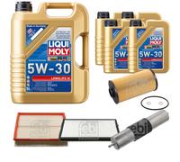 FEBI BILSTEIN Controllo Set 9L Liqui Moly 5W30 LONG LIFE 3 Per BMW 5 Serie E34