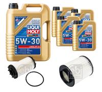 Febi BILSTEIN Controllo Set 9L Liqui Moly 5W30 Longlife3 per Audi A8