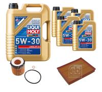 FEBI BILSTEIN Controllo Set 9L Liqui Moly 5W30 LONGLIFE3 Per BMW 3 Serie F30
