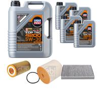 FEBI BILSTEIN Controllo Set 9L Liqui Moly Top Tec 4200 5W-30 Per Audi A6