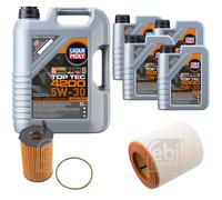 FEBI BILSTEIN Controllo Set 9L Liqui Moly Top Tec 4200 5W-30 Per Audi A6