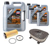 FEBI BILSTEIN Controllo Set 9L Liqui Moly Top Tec 4200 5W-30 Per BMW X5 E70