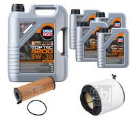 Febi BILSTEIN Controllo Set 9L Liqui Moly Top Tec 4200 5W-30 per di Antenna Audi