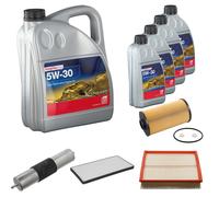 FEBI BILSTEIN Controllo Set 9L Longlife Plus 5W-30 Per BMW 5 Serie E34 540i V8