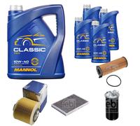 FEBI BILSTEIN Controllo Set 9L MANNOL Classic 10W-40 Per Audi A6 Allroad