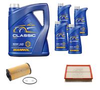 FEBI BILSTEIN Controllo Set 9L MANNOL Classic 10W-40 Per BMW 7 Serie E38 740i