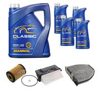 FEBI BILSTEIN Controllo Set 9L MANNOL Classic 10W-40 Per Mercedes-Benz GLK
