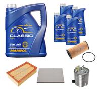 FEBI BILSTEIN Controllo Set 9L MANNOL Classic 10W-40 Per Nissan Qashqai +2 I