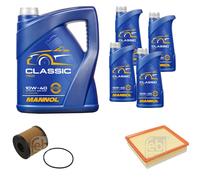 FEBI BILSTEIN Controllo Set 9L MANNOL Classic 10W-40 Per Opel Movano Kasten