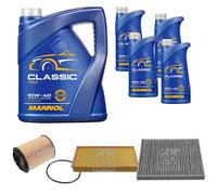 FEBI BILSTEIN Controllo Set 9L MANNOL Classic 10W-40 Per VW Touareg 7LA