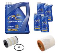 FEBI BILSTEIN Controllo Set 9L MANNOL Defender 10W-40 Per Audi A6 Avant 4G5