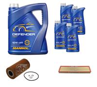 FEBI BILSTEIN Controllo Set 9L MANNOL Defender 10W-40 Per BMW 3 Serie E36 325td