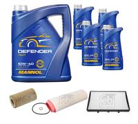 FEBI BILSTEIN Controllo Set 9L MANNOL Defender 10W-40 Per Rover 75 RJ 2.0