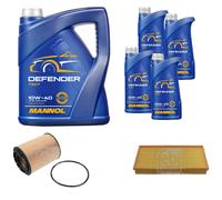 FEBI BILSTEIN Controllo Set 9L MANNOL Defender 10W-40 Per VW Touareg 7LA