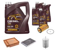 FEBI BILSTEIN Controllo Set 9L MANNOL Diesel TDI 5W-30 Per Audi A4 Avant