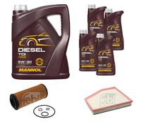 FEBI BILSTEIN Controllo Set 9L MANNOL Diesel TDI 5W-30 Per BMW 5er Touring