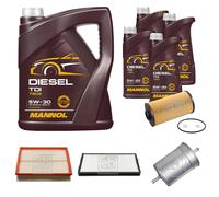 FEBI BILSTEIN Controllo Set 9L MANNOL Diesel TDI 5W-30 Per BMW 7 Serie E32 730i