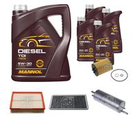 FEBI BILSTEIN Controllo Set 9L MANNOL Diesel TDI 5W-30 Per BMW X5 E53 4.4i
