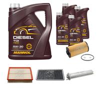 FEBI BILSTEIN Controllo Set 9L MANNOL Diesel TDI 5W-30 Per BMW X5 E53 4.4i