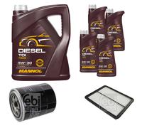 FEBI BILSTEIN Controllo Set 9L MANNOL Diesel TDI 5W-30 Per KIA Sorento I JC