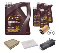 FEBI BILSTEIN Controllo Set 9L MANNOL Diesel TDI 5W-30 Per VW Amarok 2H