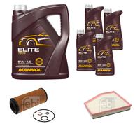 FEBI BILSTEIN Controllo Set 9L MANNOL Elite 5W-40 Per BMW 5 Serie Touring E61