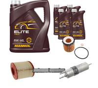 FEBI BILSTEIN Controllo Set 9L MANNOL Elite 5W-40 Per BMW X1 E84 XDRIVE28I