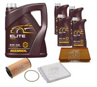 FEBI BILSTEIN Controllo Set 9L MANNOL Elite 5W-40 Per Volvo V70 II SW 2.4 D5