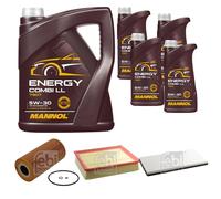 FEBI BILSTEIN Controllo set 9L MANNOL Energia Combi LL 5W-30 per Mercedes