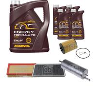 FEBI BILSTEIN Controllo set 9L MANNOL Energia Formule PD 5W-40 per BMW X5 E53