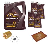 FEBI BILSTEIN Controllo Set 9L MANNOL Energy 5W-30 Per BMW 3 Serie F30 F80