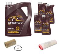 FEBI BILSTEIN Controllo Set 9L MANNOL Energy 5W-30 Per BMW 3er Touring E46