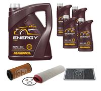 FEBI BILSTEIN Controllo Set 9L MANNOL Energy 5W-30 Per BMW X5 E53 3.0d