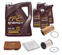 FEBI BILSTEIN Controllo Set 9L MANNOL Energy 5W-30 per Volvo XC90 I D5 AWD