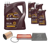 FEBI BILSTEIN Controllo Set 9L MANNOL Energy 5W-30 Per VW Touareg 7P5 3.6 V6