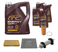 FEBI BILSTEIN Controllo Set 9L MANNOL Energy Combi LL 5W-30 Per Audi Q7 4LB