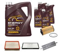 FEBI BILSTEIN Controllo Set 9L MANNOL Energy Combi LL 5W-30 Per BMW 5 Serie E34