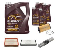 FEBI BILSTEIN Controllo Set 9L MANNOL Energy Combi LL 5W-30 Per BMW 5 Serie E34