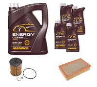 FEBI BILSTEIN Controllo Set 9L MANNOL Energy Combi LL 5W-30 Per BMW 7 Serie E65