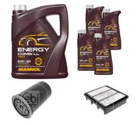 FEBI BILSTEIN Controllo Set 9L MANNOL Energy Combi LL 5W-30 Per KIA Cee'D SW