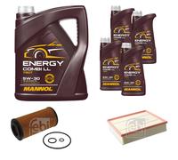 FEBI BILSTEIN Controllo Set 9L MANNOL Energy Combi LL 5W-30 Per Mercedes