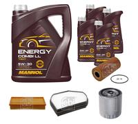 FEBI BILSTEIN Controllo Set 9L MANNOL Energy Combi LL 5W-30 Per Mercedes