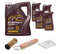 FEBI BILSTEIN Controllo Set 9L MANNOL Energy Combi LL 5W-30 Per Mercedes