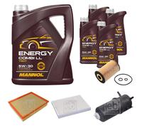 FEBI BILSTEIN Controllo Set 9L MANNOL Energy Combi LL 5W-30 Per VW Amarok