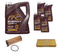 FEBI BILSTEIN Controllo set 9L MANNOL Energy Comby LL 5W-30 per VW Touareg