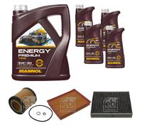 FEBI BILSTEIN Controllo Set 9L MANNOL Energy Premium 5W-30 Per BMW 3 Gran
