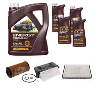 FEBI BILSTEIN Controllo Set 9L MANNOL Energy Premium 5W-30 Per Mercedes E