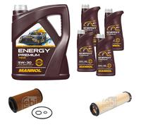 FEBI BILSTEIN Controllo Set 9L MANNOL Energy Premium 5W-30 Per Mercedes E